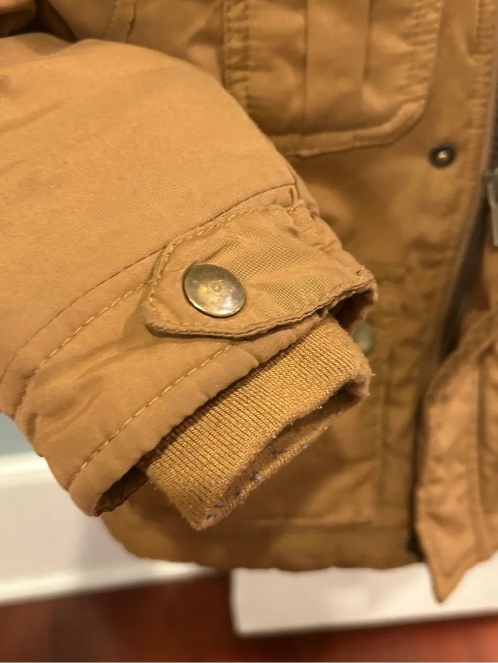 Carter's Brown Hooded Parka with Faux Fur Trim